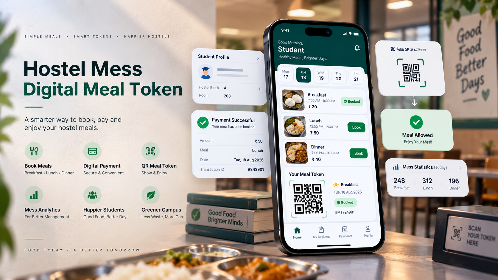 Hostel Mess Digital Meal Token